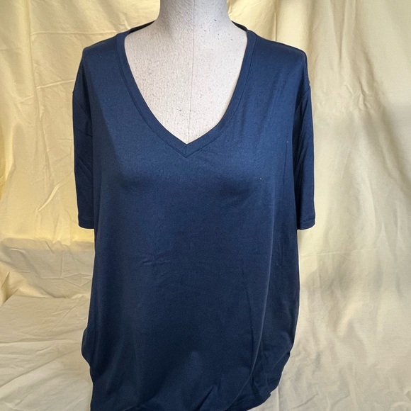 Two V-neck t-shirts women 2xlg Blue & gray Ideology - Picture 3 of 14